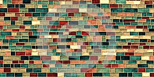 An illustration of a vintage mosaic background