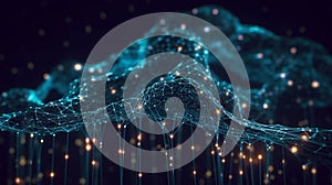 virtual network of the artificial intelligence learning algorithm