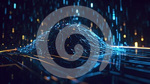 virtual network of the artificial intelligence learning algorithm