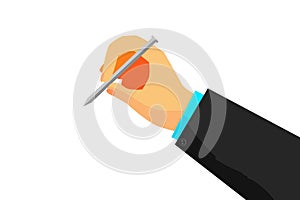 Illustration for Voting, Isolated on White