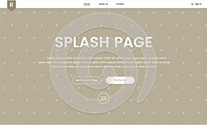 Illustration of website elements for web design