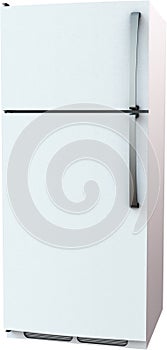 Refrigerator, Fridge, Kitchen Appliance, Isolated, White photo