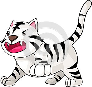 Illustration White Tiger vector