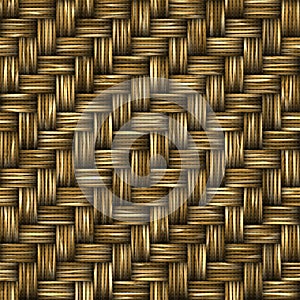 Illustration of a wicker texture close up.