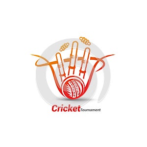 Wicket and ball high quality design photo