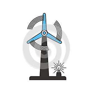 Illustration windmill energy