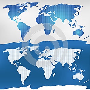 Illustration of the world map