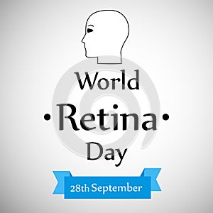 Illustration of World Retina Day Background