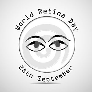Illustration of World Retina Day Background