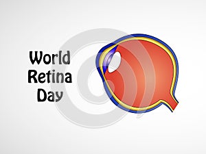 Illustration of World Retina Day Background