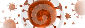 Illustration of Wuhan China Covid-19 Outbreak Design or so called Corona Virus