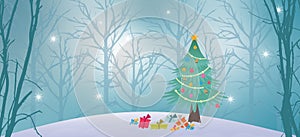 Xmax Night Background