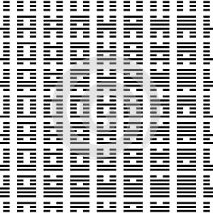 64 Yi Jing symmetry seamless pattern photo