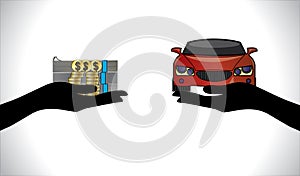 Illustrations of Car loan or Car Payment