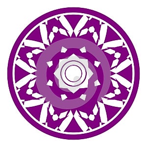 The illustrations and clipart. logo design. abstract purple flower design