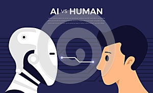 AI vs HUMAN photo