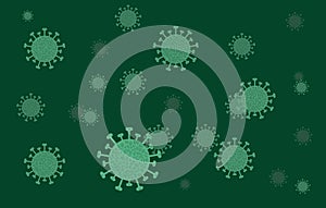 Illustrations concept coronavirus COVID-19. virus wuhan from china