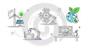 Sustainable Technology and AI Integration for a Greener Future