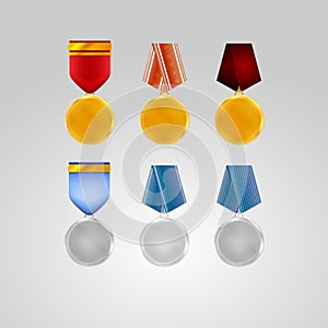 Illustrations of medals