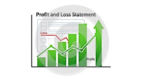 Profit and Loss Statement Bar and Line Graph
