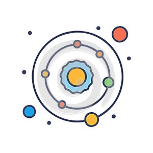 Illustrative Solar System Icon
