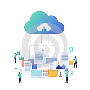 Cloud Data Management and Synchronization Concept