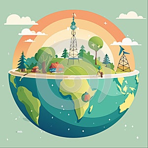 Connected Planet Nature and Technology in Harmony