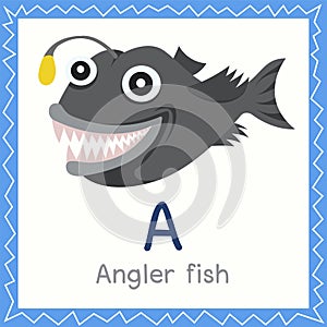 Illustrator of A for Angler fish animal