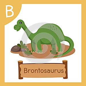 Illustrator of B for Dinosaur brontosaurus