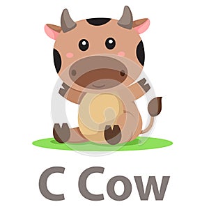 Illustrator of C Cow animal