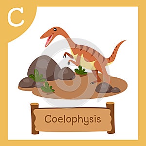 Illustrator of C for Dinosaur coelophysis photo