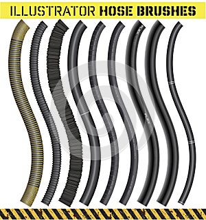 Illustrator hose brushes