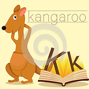 Illustrator of K for Kangaroo vocabulary