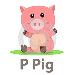 Illustrator of P Pig animal