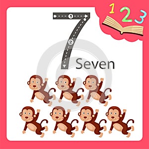 Illustrator of seven number animal