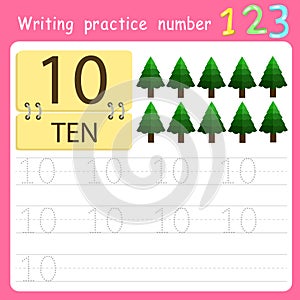 Illustrator Write practice number 10