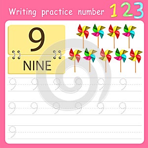 Illustrator Write practice number 9