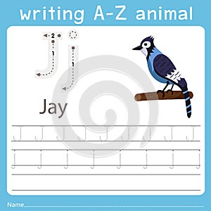 Illustrator of writing a-z animal j jay