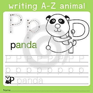 Illustrator of writing a-z animal p