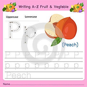 Illustrator of writing a-z Fruit & Vegtable P