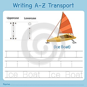 Illustrator of writing a-z transport I