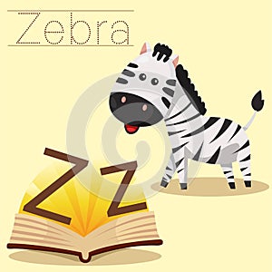 Illustrator of Z for Zebra vocabulary photo