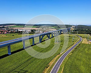 Ilm Viaduct railway bridge in Thuringian Forest