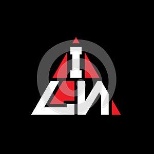 ILN triangle letter logo design with triangle shape.