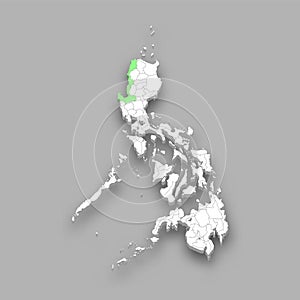 Ilocos region location within Philippines map