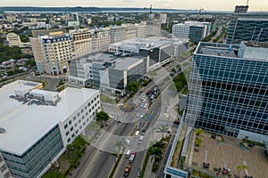 Iloilo City, Philippines - Aerial of Iloilo Business Park, a modern township forming part of the city\'s new CBD