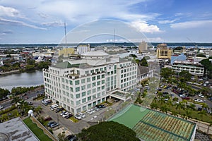 Iloilo City, Philippines - Iloilo Provincial Capitol and the surrounding downtown area