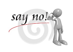Say no with man