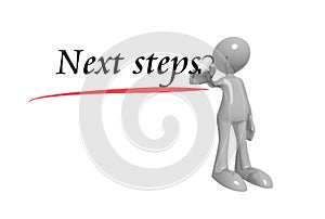 Next steps with man photo