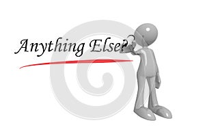 Anything else word on white